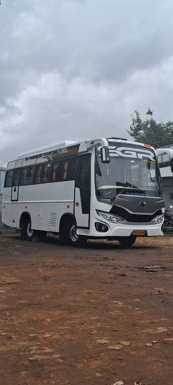 Spacious 21 Seater coach interior