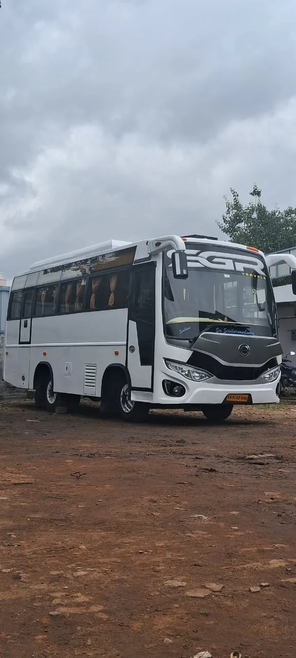 Spacious 21 Seater coach interior